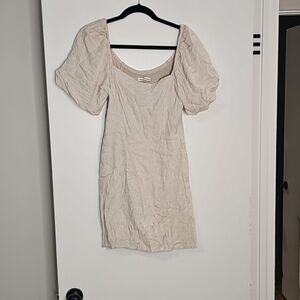 Abercrombie & Fitch Cream Mini Dress